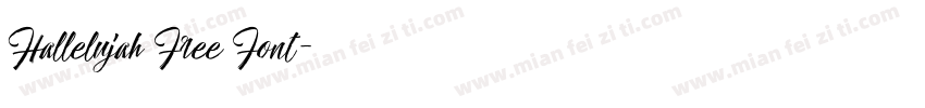 Hallelujah Free Font字体转换